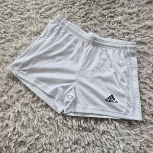 Adidas White AEROREADY Athletic Shorts – Youth L (Fits Women’s XS)